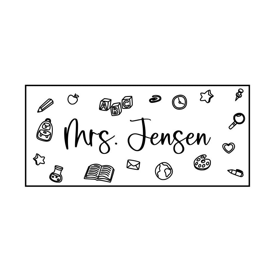 Personalized Dry Erase Marker/Whiteboard Eraser