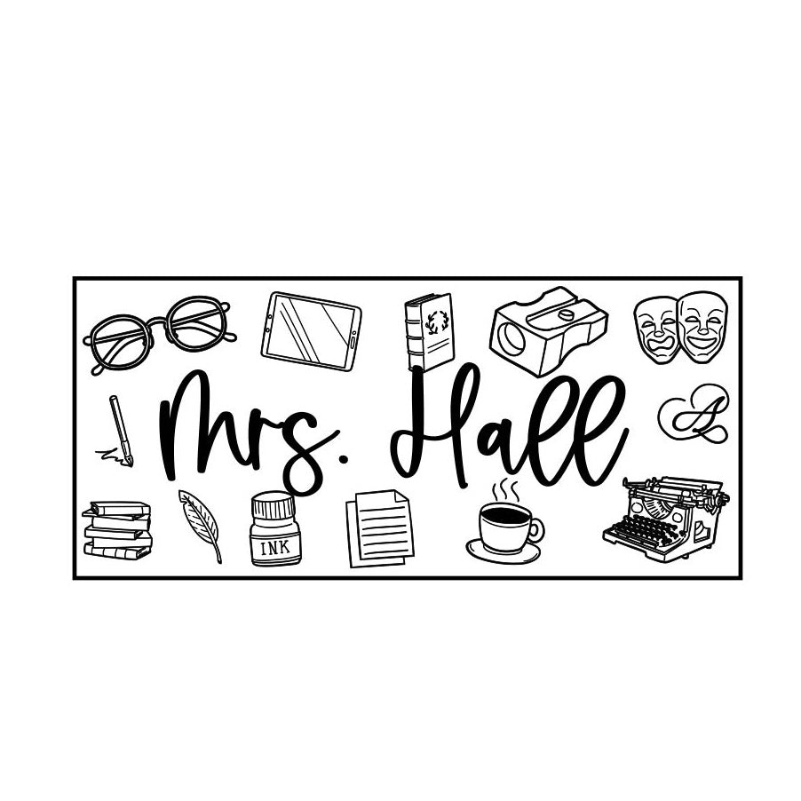 Personalized Dry Erase Marker/Whiteboard Eraser