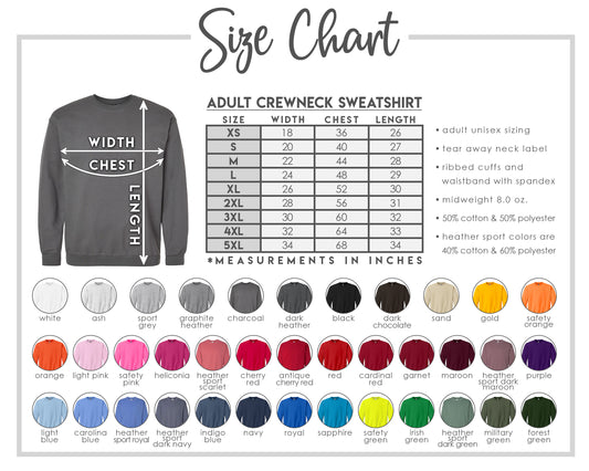2023 Wright Elementary Staff Crewneck Sweatshirt