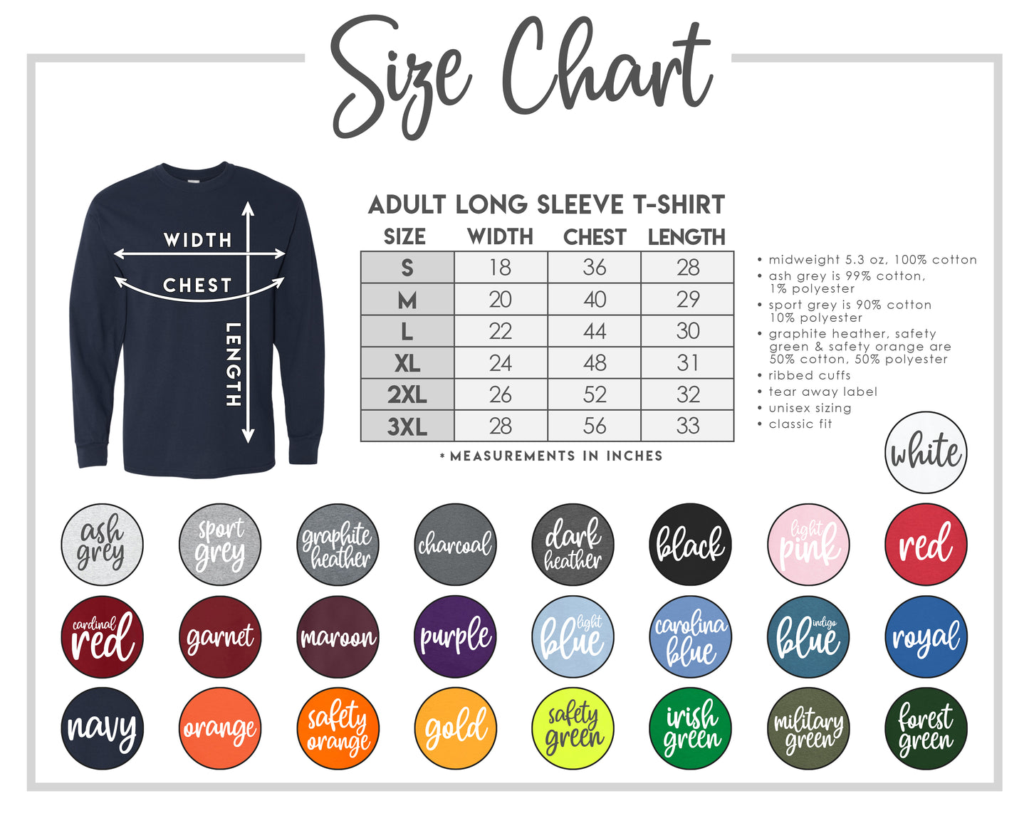 2019 Findley Elementary One Team Long Sleeve Shirt