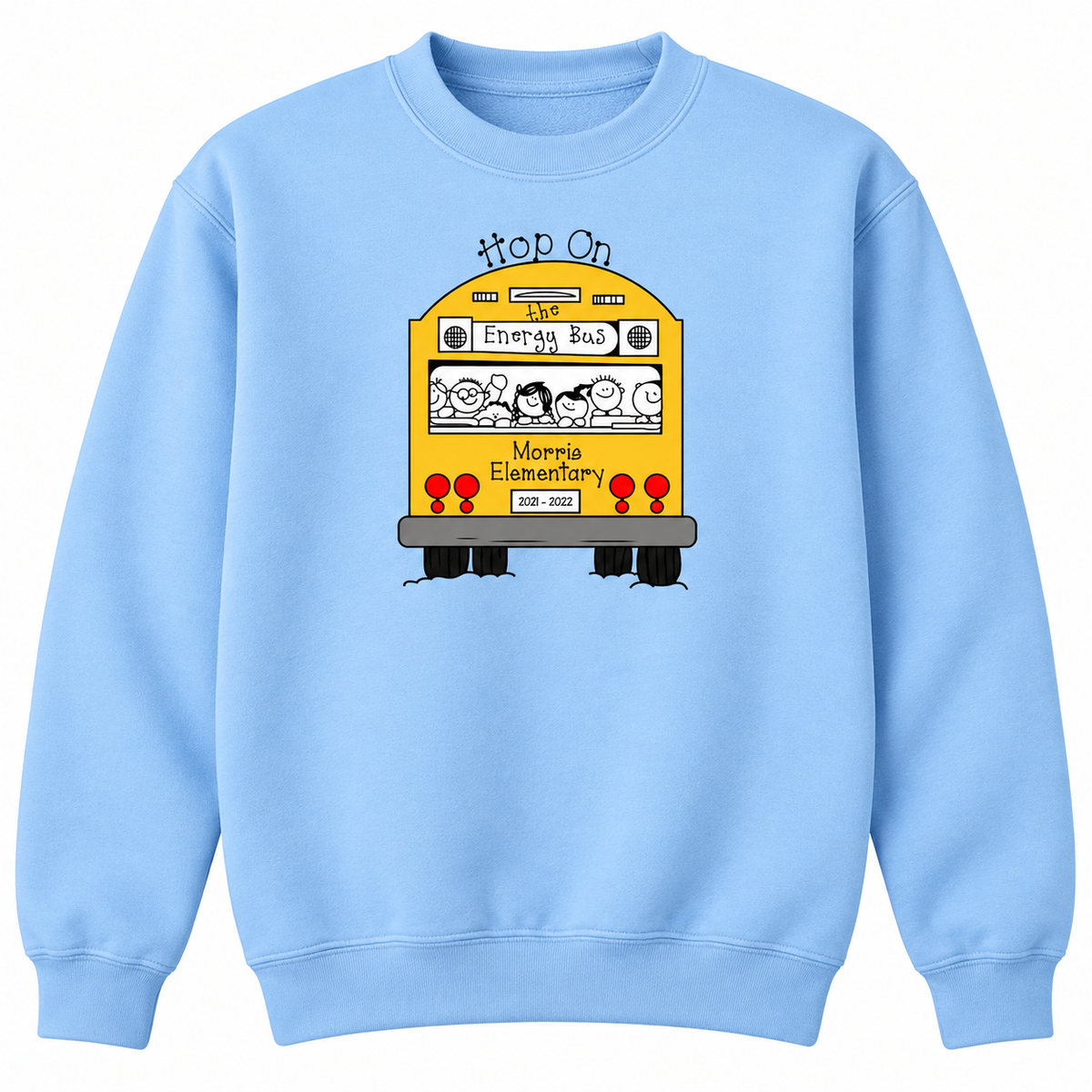 2021 Morris Elementary Hop on the Energy Bus Crewneck Sweatshirt