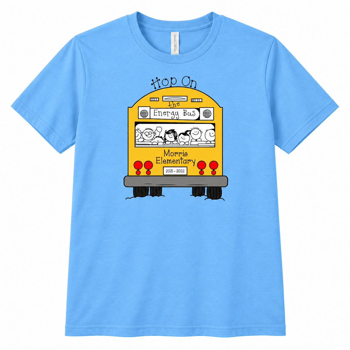 2021 Morris Elementary Hop on the Energy Bus Short Sleeve T-Shirt