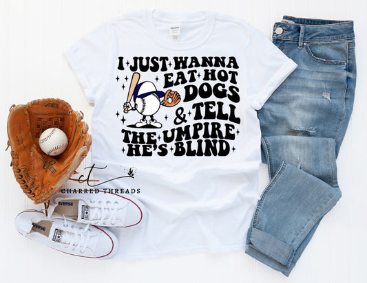 Hot Dogs & Blind Umpires Graphic Short Sleeve Shirt