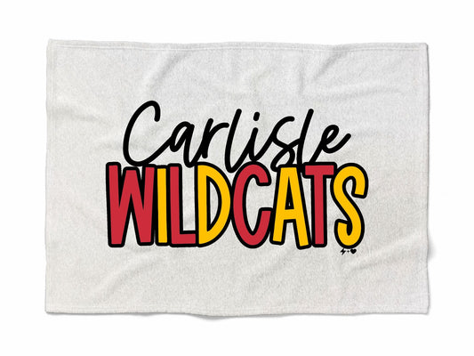 Carlisle Wildcats Fleece Sweatshirt Blanket – Limited Edition