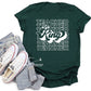 Personalized Name and Position Short Sleeve Graphic T-Shirt