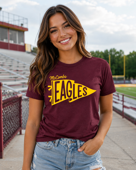2026 McCombs Eagles Pennant T-Shirt