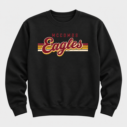 2026 McCombs Eagles Retro Lines Crewneck Sweatshirt