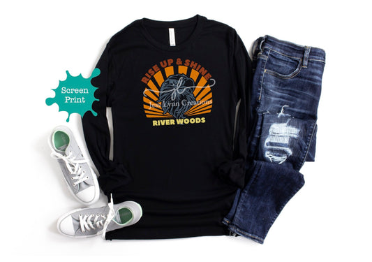 2021 River Woods Elementary Rise Up & Shine Eagle Long Sleeve Shirt