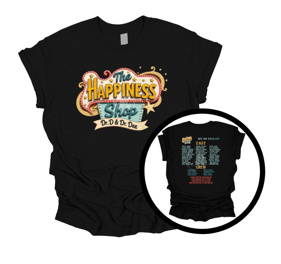 The Happiness Shop – Carlisle Middle School Spring Play Tee & Crewneck