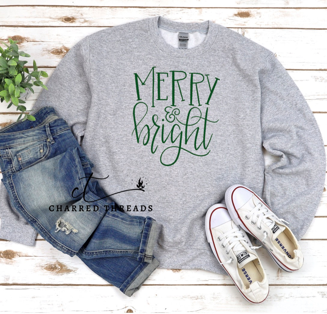 Merry & Bright Crewneck Sweatshirt