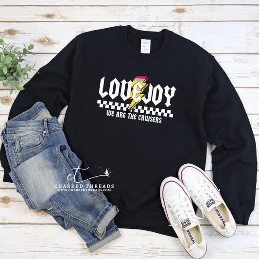 2024 Lovejoy Retro We Are Cruisers Graphic Crewneck Sweatshirt