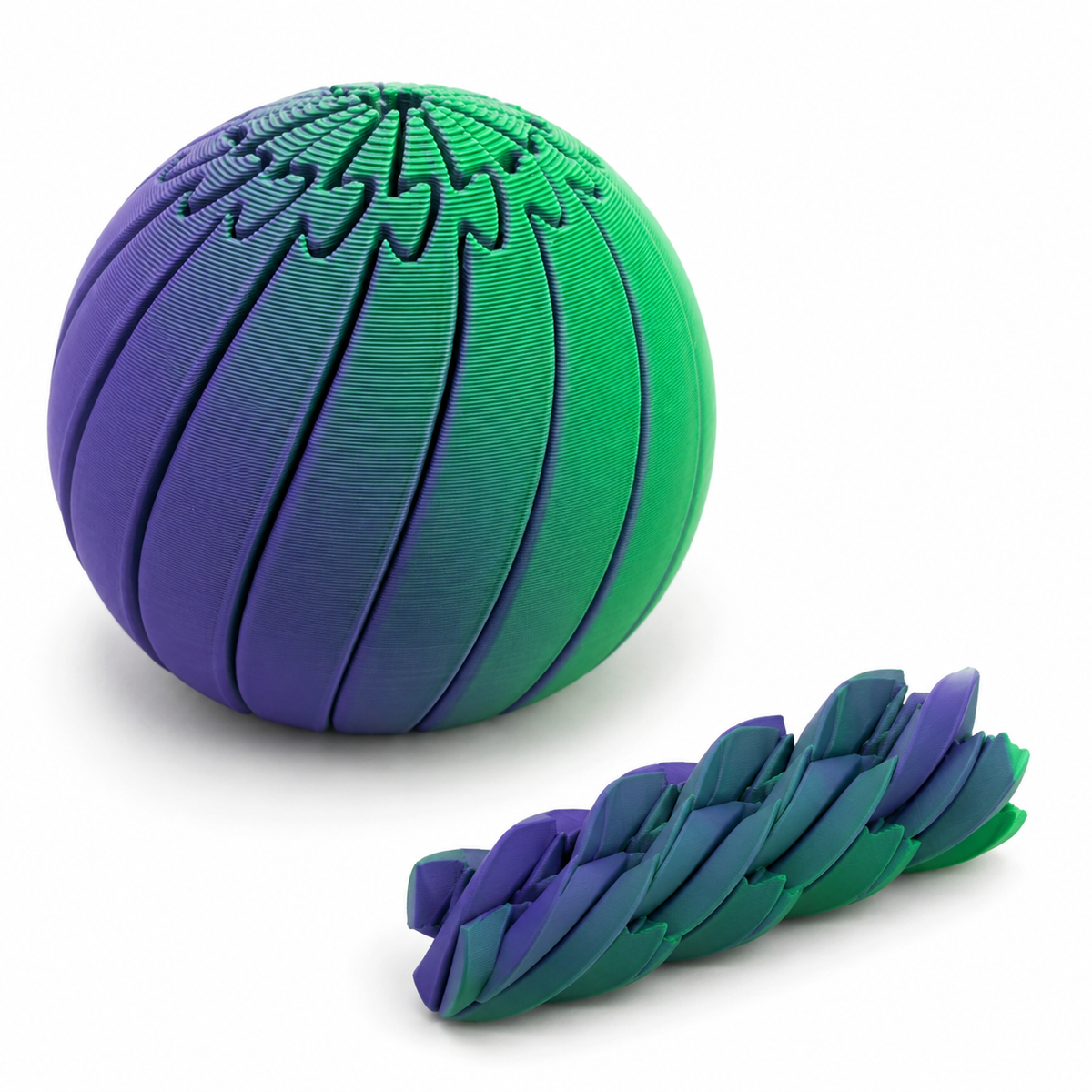Twist & Bloom 3D Printed Fidget Ball