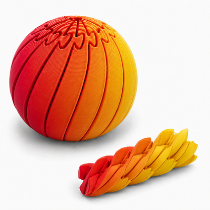 Twist & Bloom 3D Printed Fidget Ball