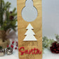 Sleeps Until Santa Visits Dry Erase Door Hanger