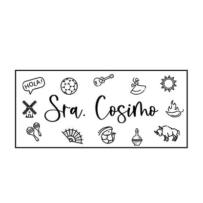 Personalized Dry Erase Marker/Whiteboard Eraser