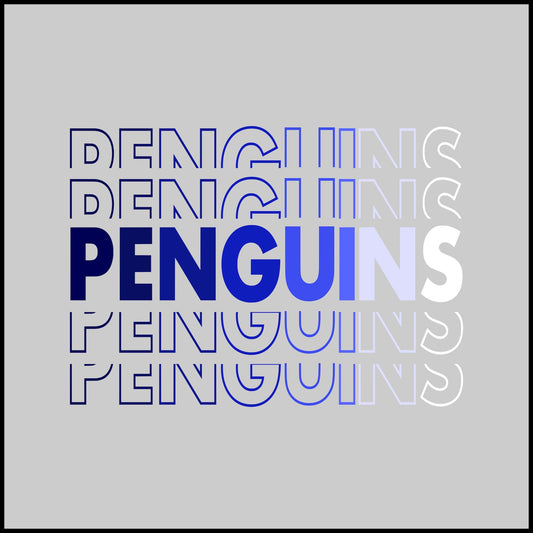 2023 Perkins Elementary Stacked Penguins Apparel Collection