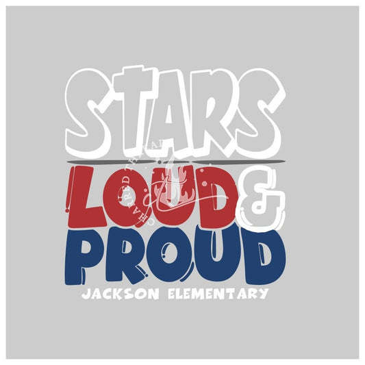 2025 Jackson Elementary Stars Loud & Proud Apparel Collection