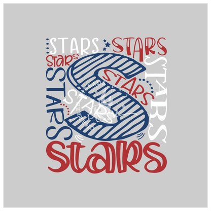 2025 Jackson Elementary Stars Typography Apparel Collection
