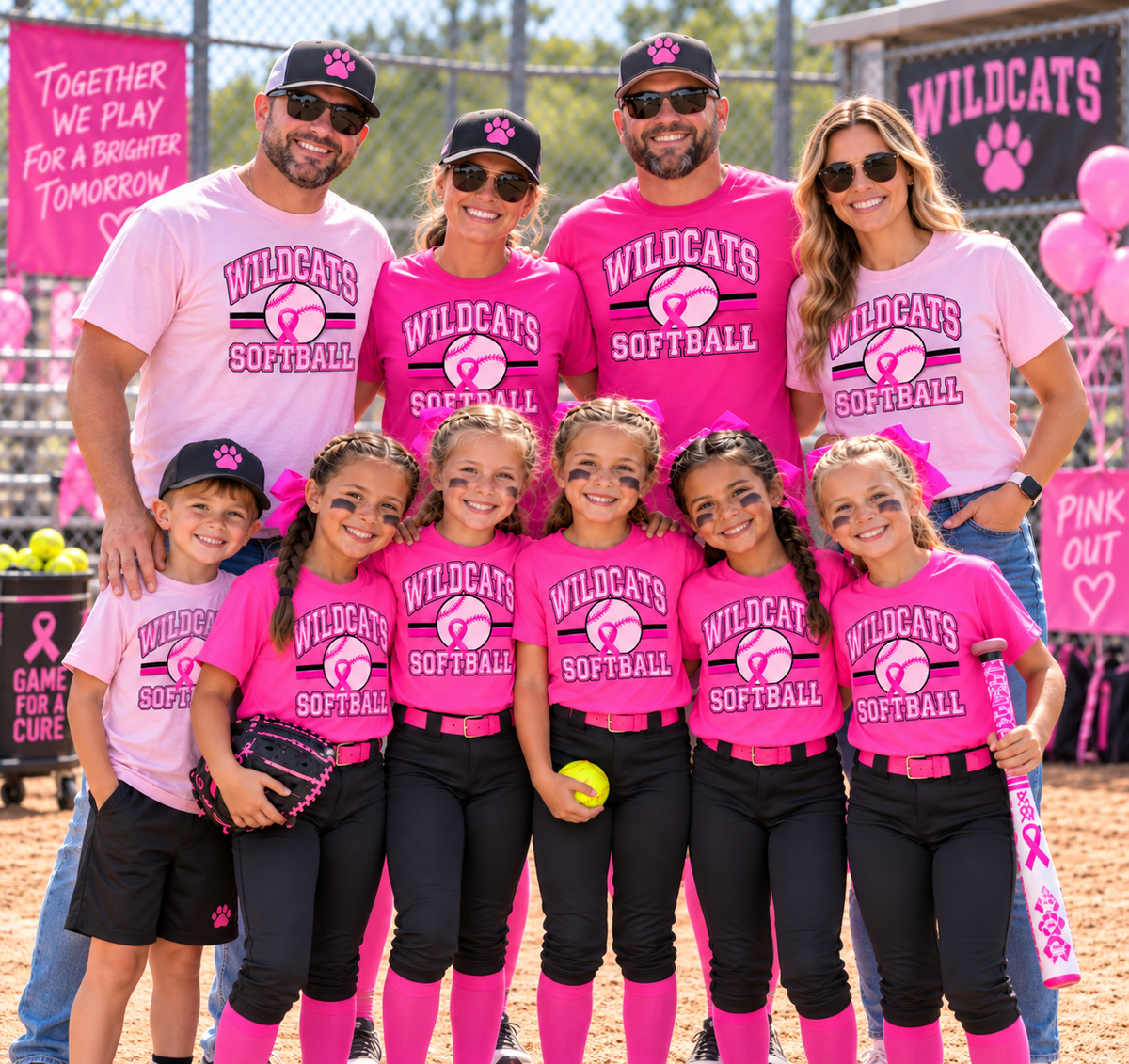 Wildcats Softball Pink Out Spirit Tee
