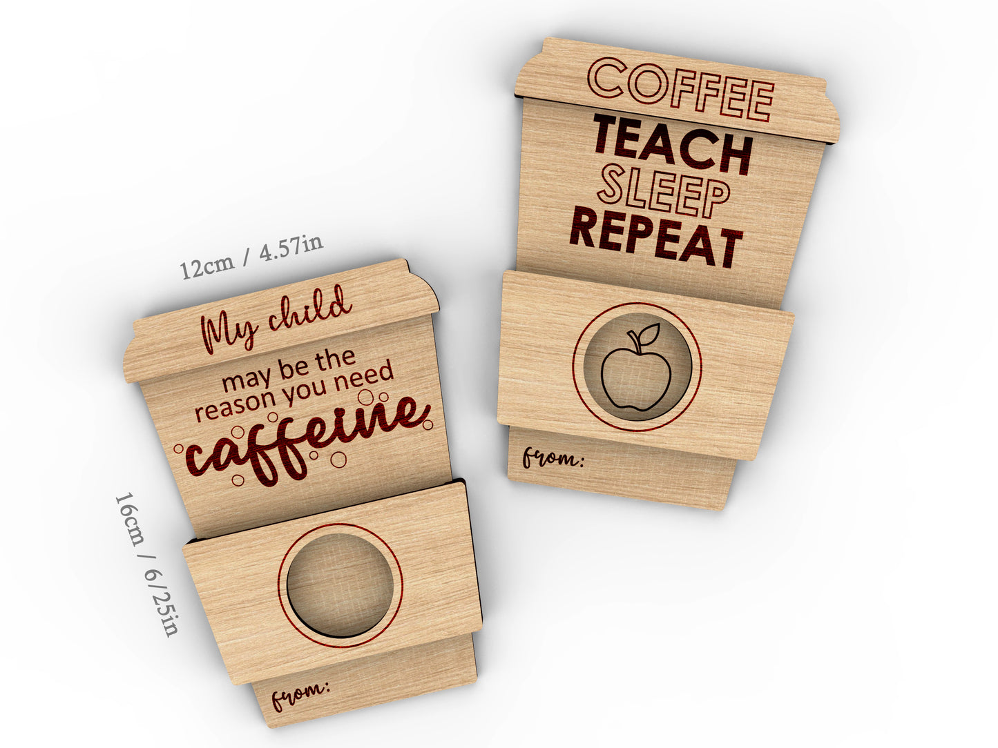 Coffee Cup Teacher Gift Card Holder