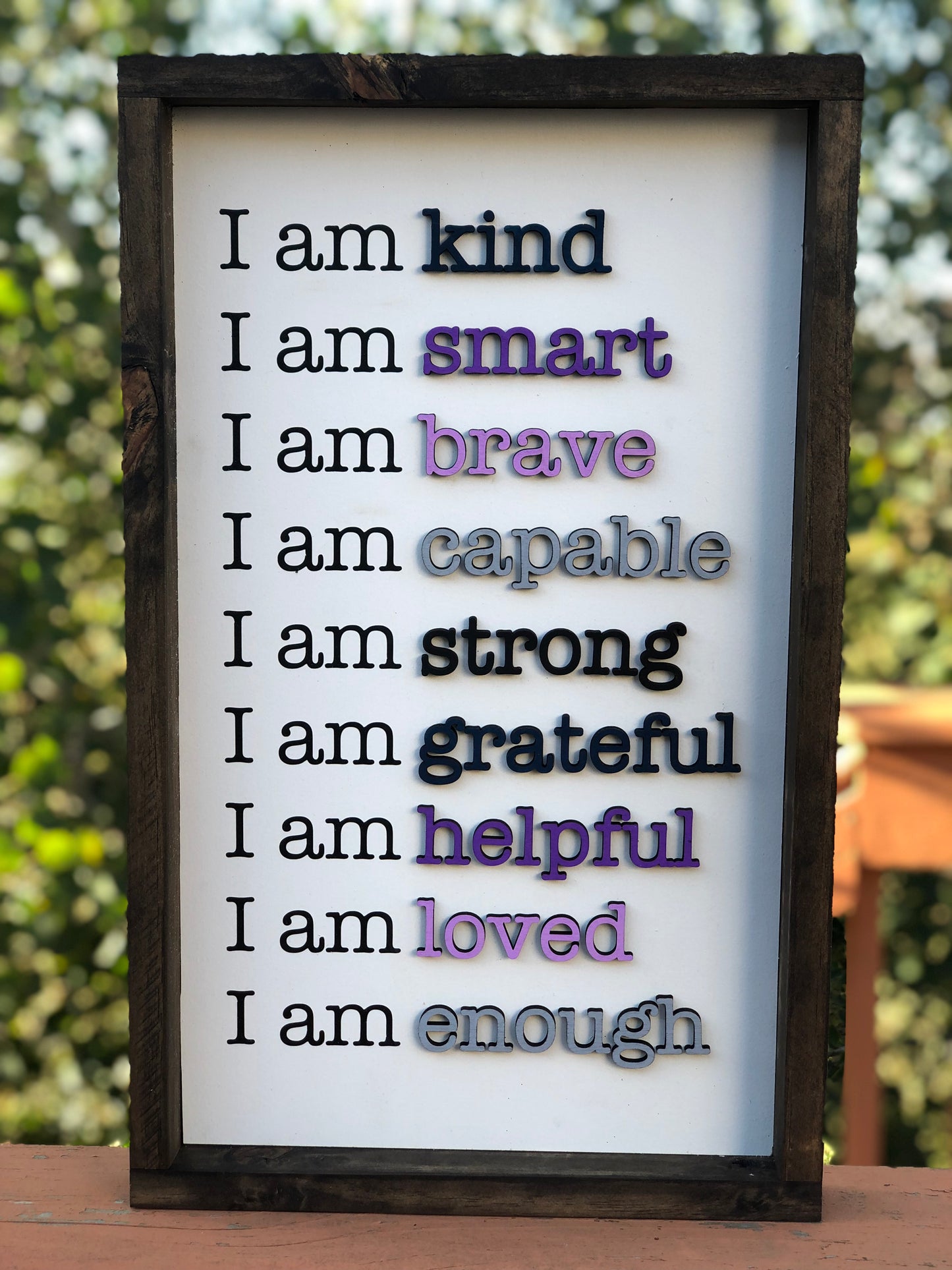Child's Empowering Affirmation Farmhouse Sign
